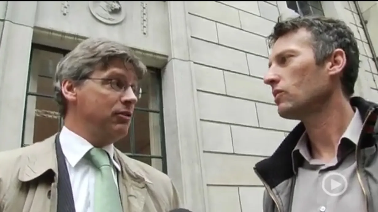 Patrick en Lucas wandelend in gesprek over de buitenruimte (2007)